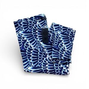 Ed Hardy Womens L Blue Feather Print Leggings NWT EHW7100-13 Tattoo Style Street